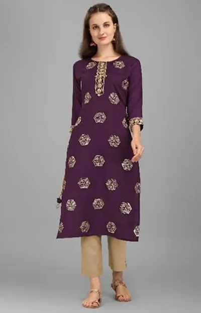 Stylish Fancy Viscose Rayon Embroidery Work Kurtis