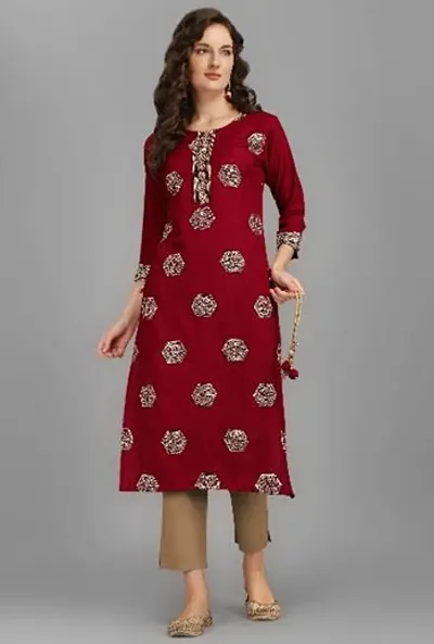 Stylish Fancy Viscose Rayon Embroidery Work With 4 Fancy Latakan Kurti For Women