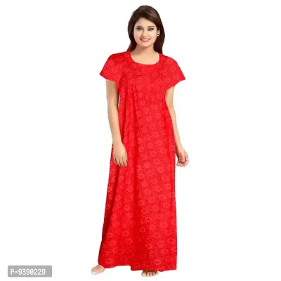 Buy PVR Jaipuri Cotton Printed Full Length Maxi Nighty Online In