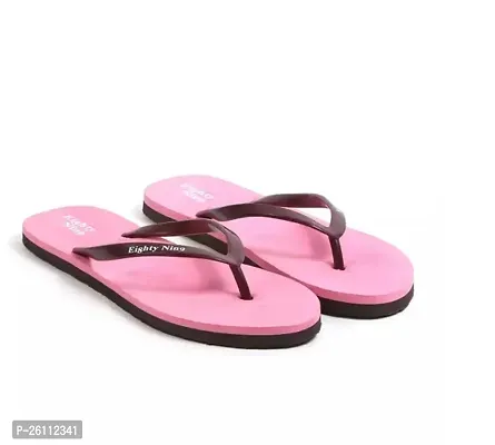 Elegant Pink EVA Solid Slippers For Women