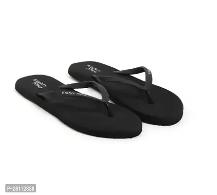 Elegant Black EVA Solid Slippers For Women