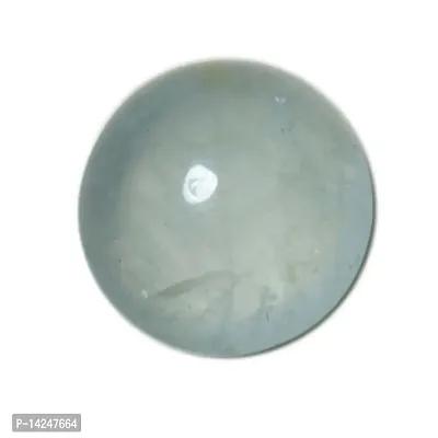 Natural Aquamarine Calibrated Loose Gemstone 3 Carat Cabochon Round Shape Used For Jewelry Making