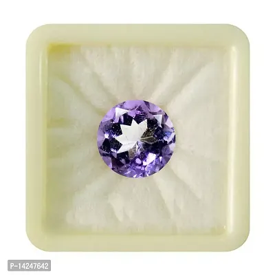 Natural Certified Amethyst Loose Gemstone 4.25 Ratti 3.86 Carat Round Shape Katela Crystal-thumb4