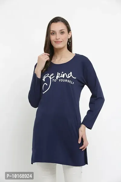 DDASPRATION Women Cotton Long T-Shirt