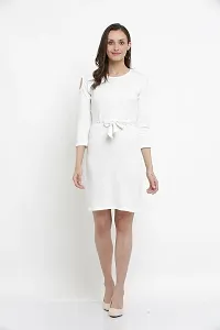 DDASPRATION Women's Poly-Cotton Dress?(White)-thumb4