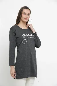 DDASPRATION Women Cotton Long T-Shirt-thumb2