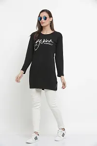 DDASPRATION Women Cotton Long T-Shirt-thumb2