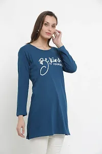 DDASPRATION Women Cotton Long T-Shirt-thumb2