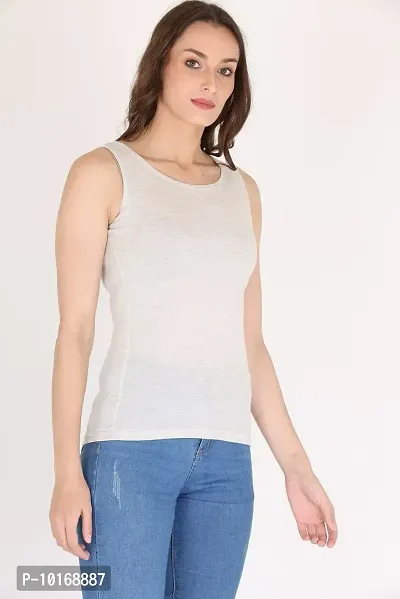 DDASPRATION Women Cotton Tank Top (Medium, Light Grey)-thumb4