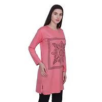 DDASPRATION Women Cotton Long T-Shirt-thumb2