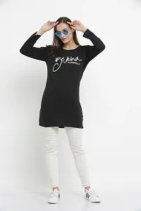 DDASPRATION Women Cotton Long T-Shirt-thumb1