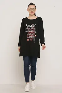 DDASPRATION Women Cotton Long T-Shirt-thumb3