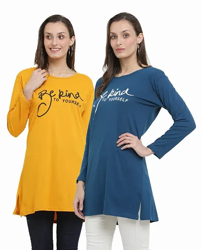 DDASPRATION Women Long T-Shirt