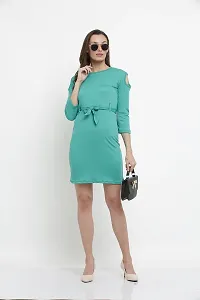 DDASPRATION Women's Poly-Cotton Dress?(Rama Green)-thumb4