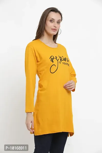 DDASPRATION Women Cotton Long T-Shirt-thumb3