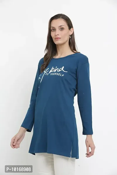 DDASPRATION Women Cotton Long T-Shirt-thumb4