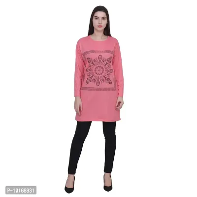 DDASPRATION Women Cotton Long T-Shirt-thumb2