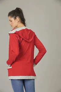 DDASPRATION Women's Hud Pocket Shrug (Hud Pocket,Red)-thumb3