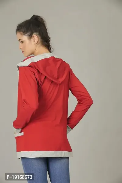 DDASPRATION Women's Hud Pocket Shrug (Hud Pocket,Red)-thumb4