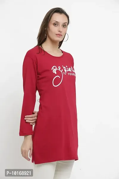 DDASPRATION Women Cotton Long T-Shirt-thumb4