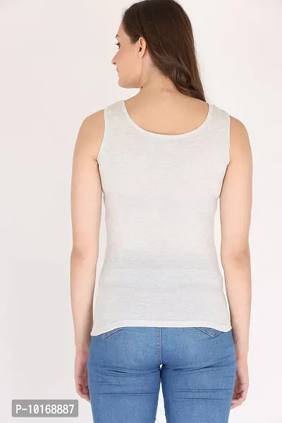 DDASPRATION Women Cotton Tank Top (Medium, Light Grey)-thumb6