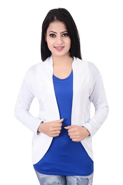 DDASPRATION Women's Shrug (White)