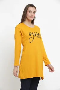 DDASPRATION Women Cotton Long T-Shirt-thumb2