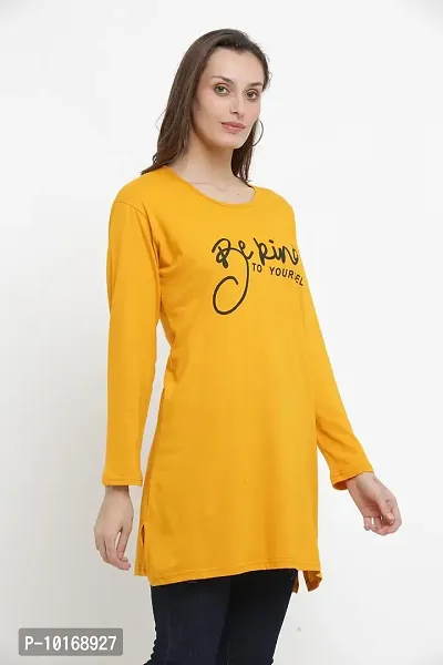 DDASPRATION Women Cotton Long T-Shirt-thumb3