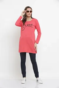 DDASPRATION Women Cotton Long T-Shirt-thumb1