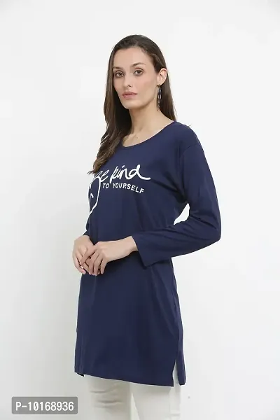 DDASPRATION Women Cotton Long T-Shirt-thumb4