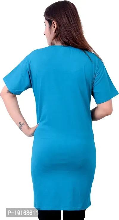 DDASPRATION Women Printed Long T-Shirt-thumb5