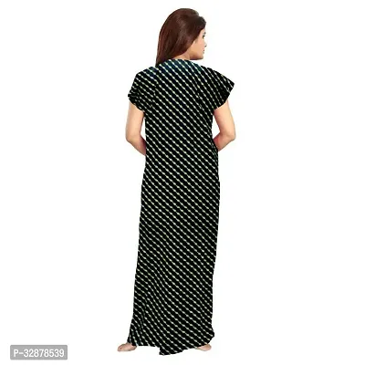 Stylish Cotton Printed Short Sleeves Nighty For Women-thumb4