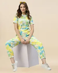 Contemporary Multicoloured Polyester Spandex Printed Co-Ords Sets For Women-thumb4