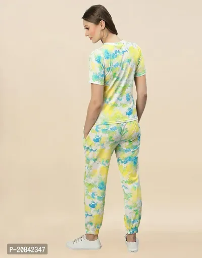 Contemporary Multicoloured Polyester Spandex Printed Co-Ords Sets For Women-thumb2