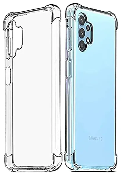 Shining Zon Silicon Shockproof Camera Protective Back Cover for Samsung Galaxy M32 (5G) / A32 (5G) Back Case - Transparent