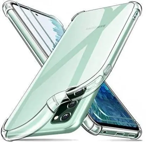 Trendy Soft Silicon Protective Flixible Tpu Back Case Cover For Samsung Galaxy S20 Fe - Transparent