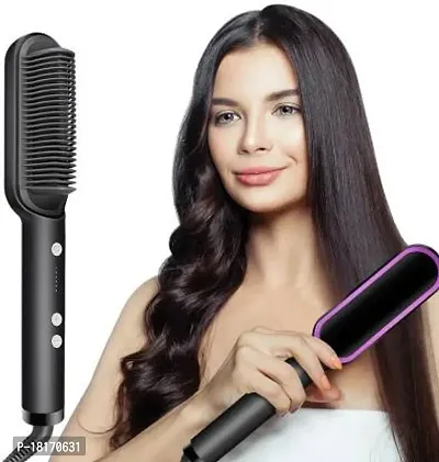 Hair Straightener Brush Comb for Women  Men-thumb0