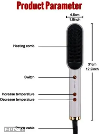 Hat green HQT-909B Hair Straightener Brush