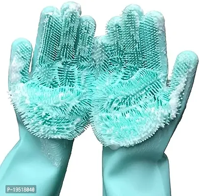 Silicon Cleaning Gloves-thumb0