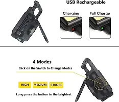 COB Keychain Flashlights Folding Bracket-thumb1