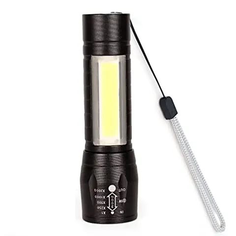 Zoomable Waterproof Torchlight LED Metal 7w Torch Rechargeable Pack Of 1