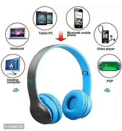 Headphone P47 with FM SD Card with Calling Function-thumb0