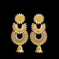 4-Combo Gold Oxidised Design Earrings For Women  Girls.-thumb3