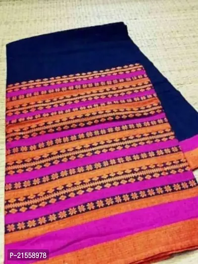 Stylish Cotton Saree With Blouse Piece For Women