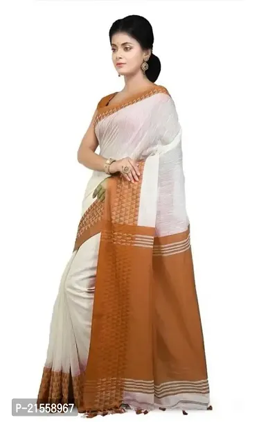 Stylish Cotton Saree With Blouse Piece For Women
