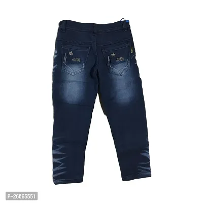 Boy's Fancy Denim Jeans (Blue)-thumb2