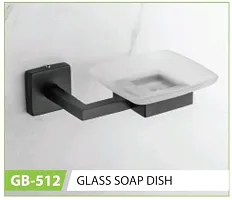 Stainless Steel GB-512 Glass Soap Dish Bathroom Accessories SS304-thumb3