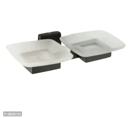 Stainless Steel GB-504 Glass Double Soap Dish Bathroom Accessories