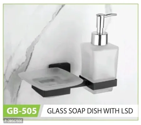 Stainless Steel GB-505 Glass Soap Dish with LSD Bathroom Accessories-thumb5