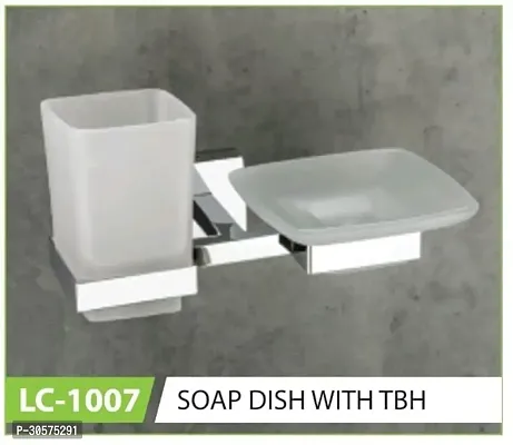 Stainless Steel LC-1007 Glass Soap Dish with TBH Bathroom Accessories-thumb2